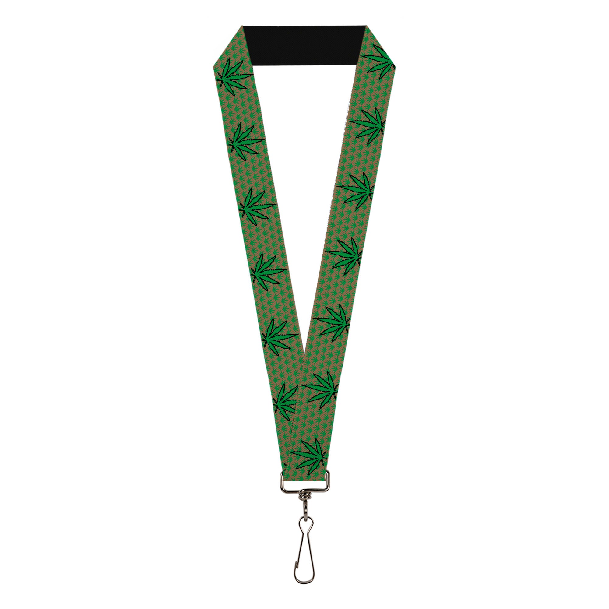 Buckle-Down Lanyard - Marijuana Garden Tan/Green Lanyards Buckle-Down
