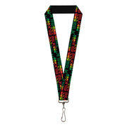 Lanyard - 1.0" - MILK Cartoons Black Multi Color Lanyards Buckle-Down