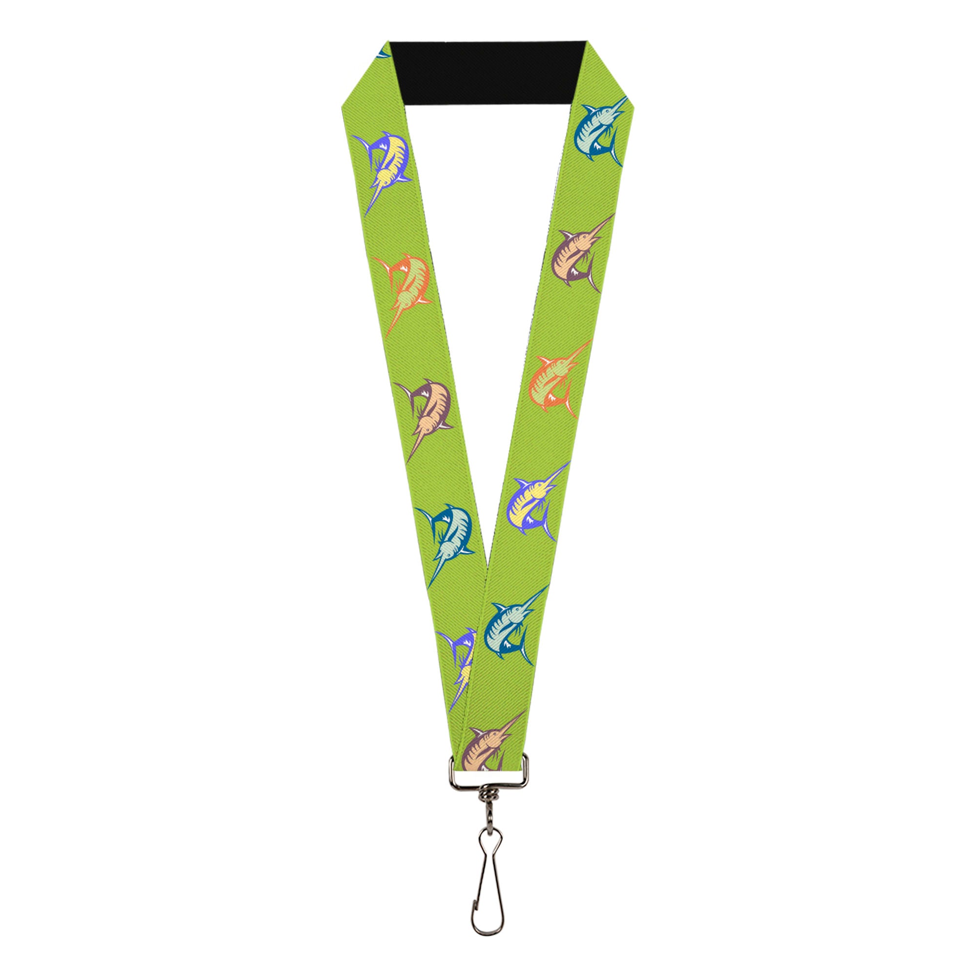 Lanyard - 1.0" - Marlin Green Multi Color Lanyards Buckle-Down