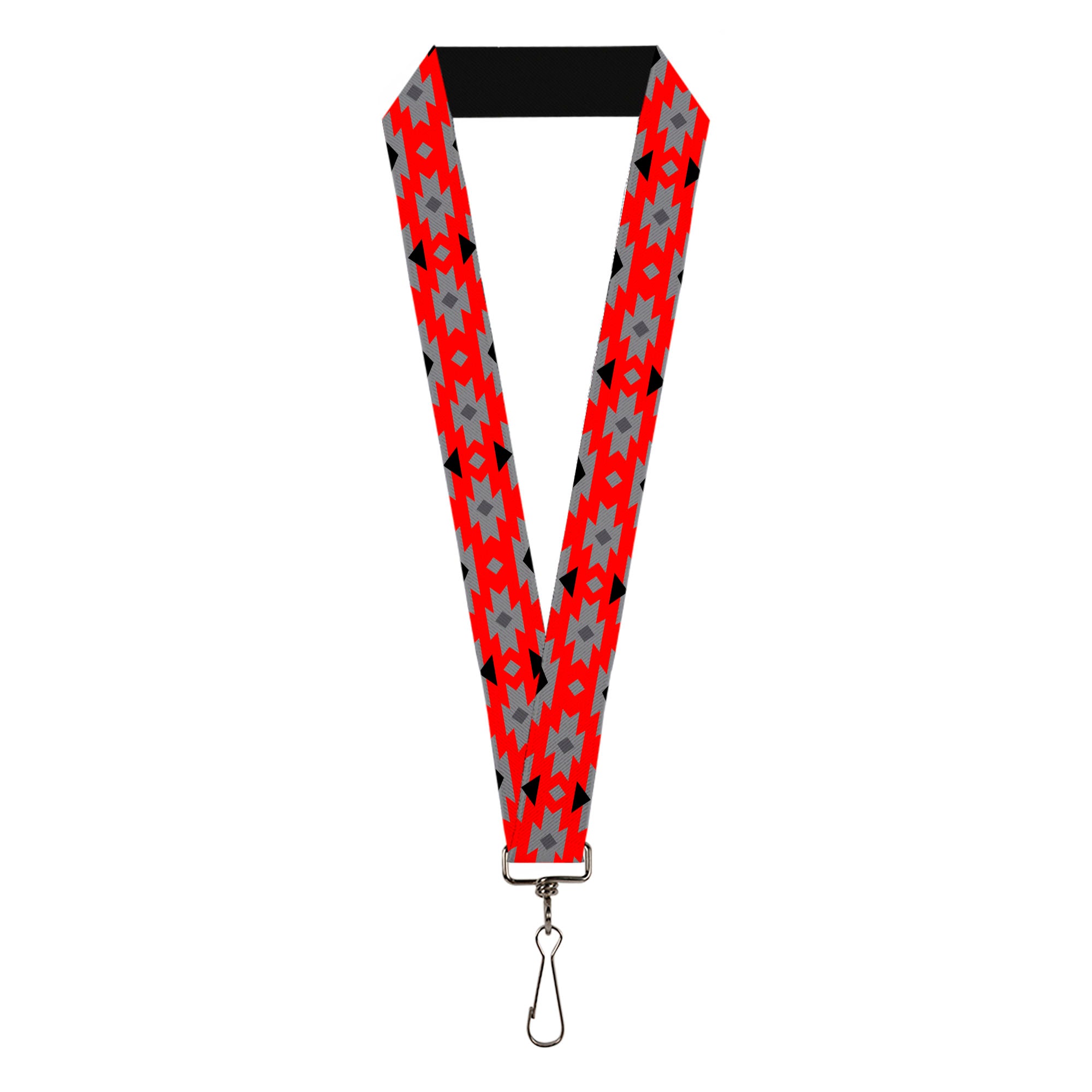 Lanyard - 1.0" - Navajo Gray Red Gray Black Lanyards Buckle-Down