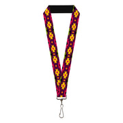 Lanyard - 1.0" - Navajo Orange Purple Yellow Pink Green Black Lanyards Buckle-Down