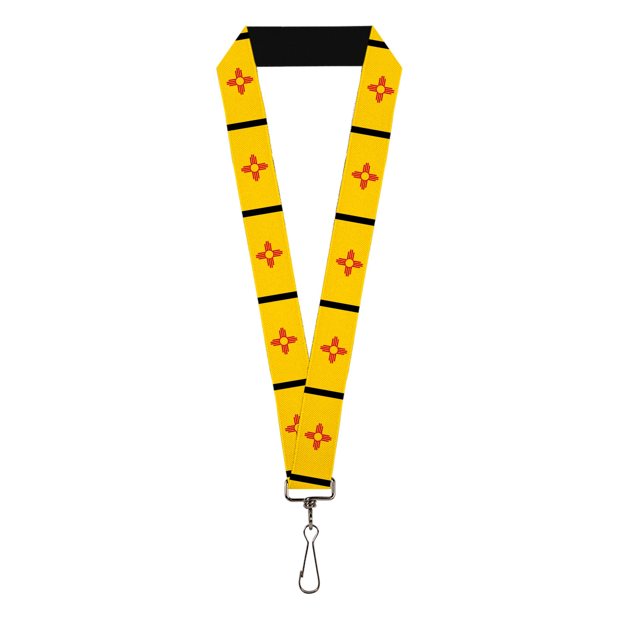 Lanyard - 1.0" - New Mexico Flag Black Lanyards Buckle-Down