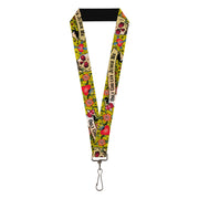 Lanyard - 1.0" - Only God Can Judge Me Yellow Lanyards Buckle-Down