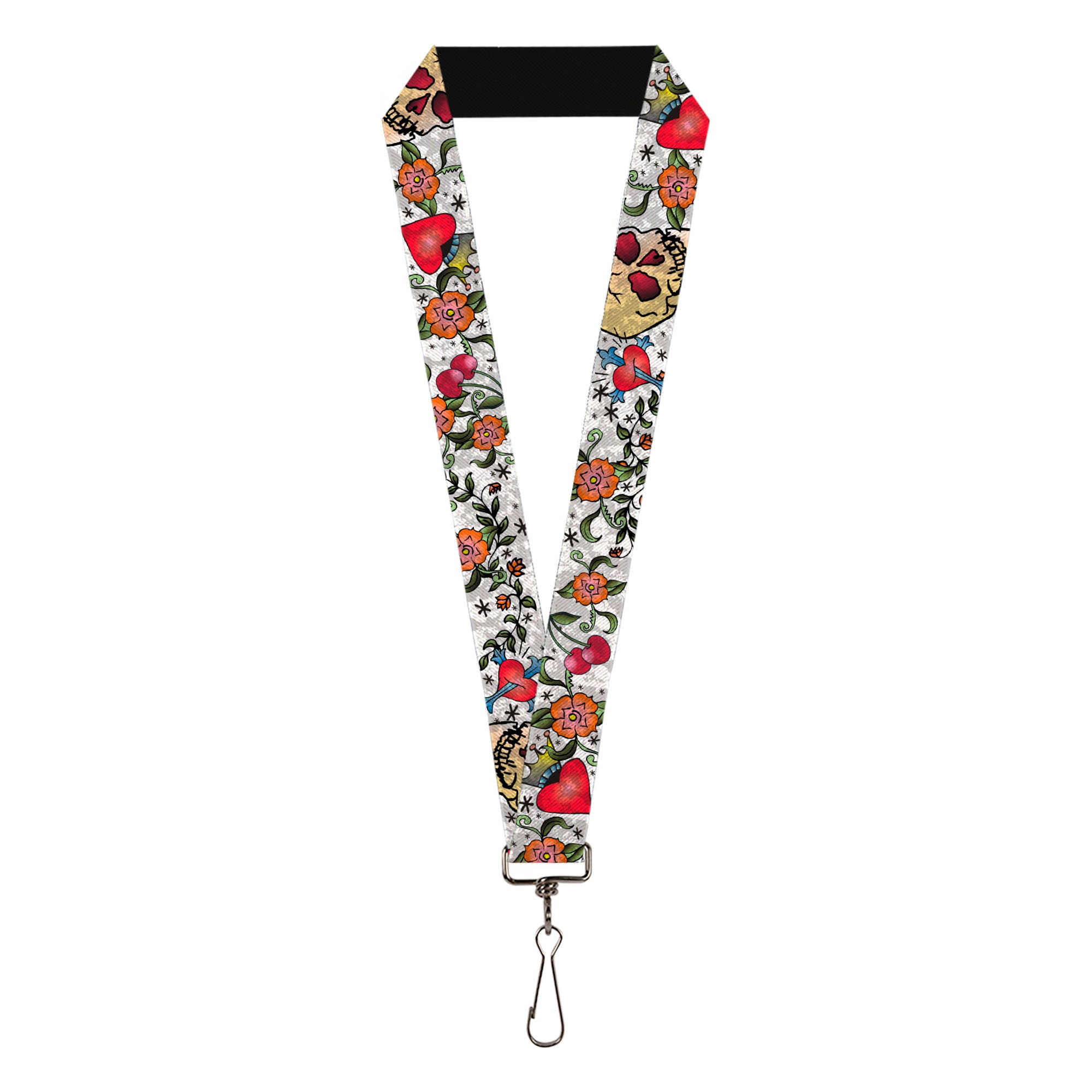 Lanyard - 1.0" - Only God Can Judge Me CLOSE-UP White Lanyards Buckle-Down