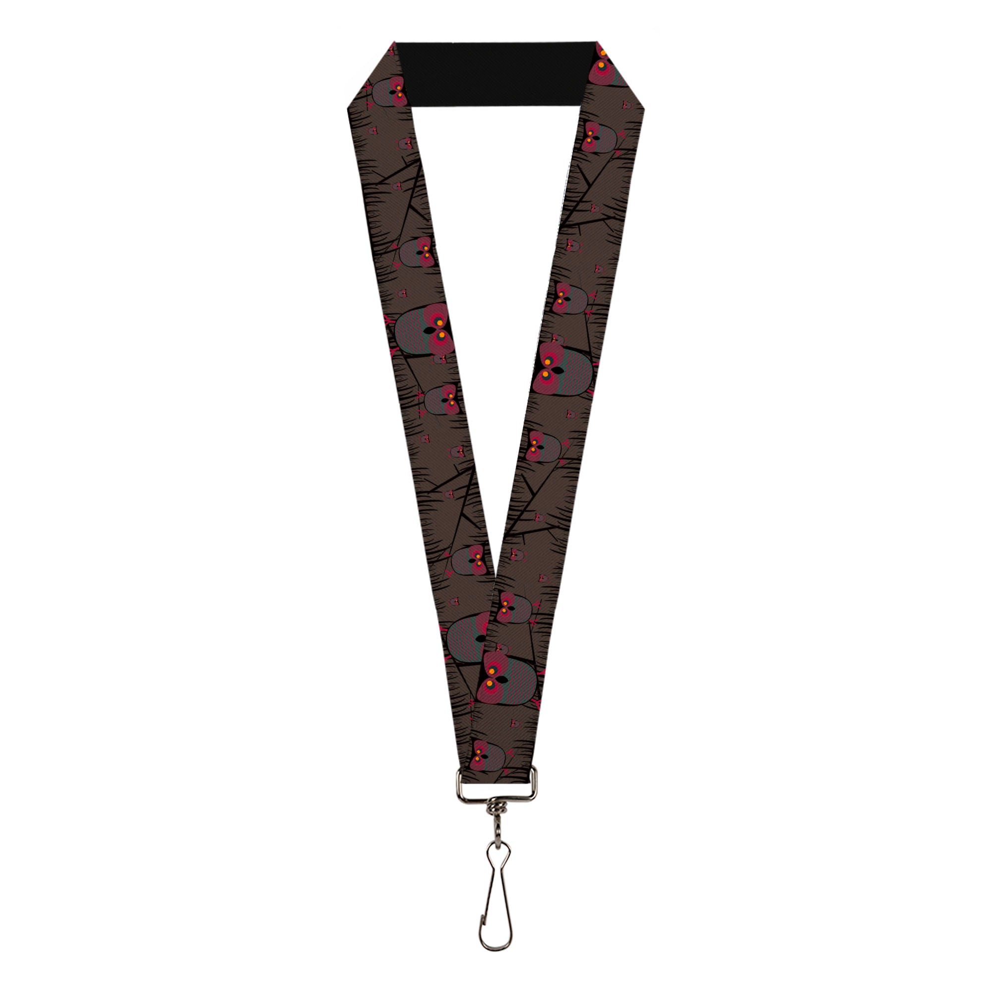 Lanyard - 1.0" - Owls in Trees Purple Lanyards Buckle-Down