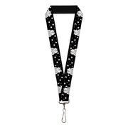 Lanyard - 1.0" - Owls Black/White2 Lanyards Buckle-Down