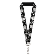 Lanyard - 1.0" - Owls Black White3 Lanyards Buckle-Down