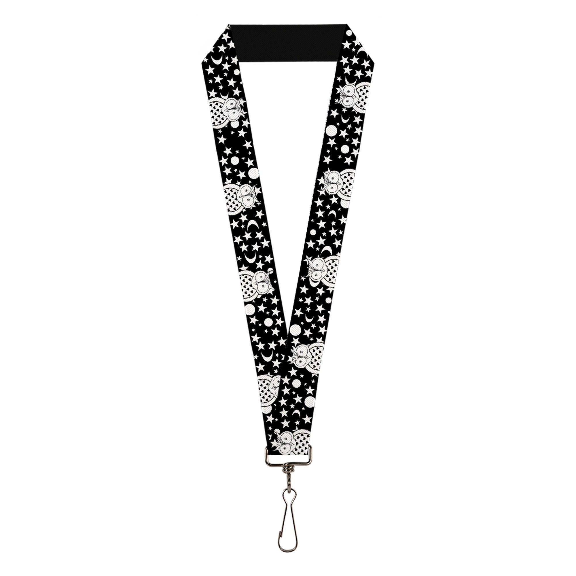 Lanyard - 1.0" - Owls Black White3 Lanyards Buckle-Down