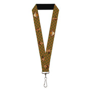 Lanyard - 1.0" - Owls Expressions Multi Color Lanyards Buckle-Down