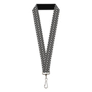 Lanyard - 1.0" - Owls Monogram Black White Lanyards Buckle-Down