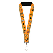 Lanyard - 1.0" - Old Western Multi Color Lanyards Buckle-Down