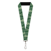 Lanyard - 1.0" - One Dollar Bill Pyramid Bald Eagle Lanyards Buckle-Down