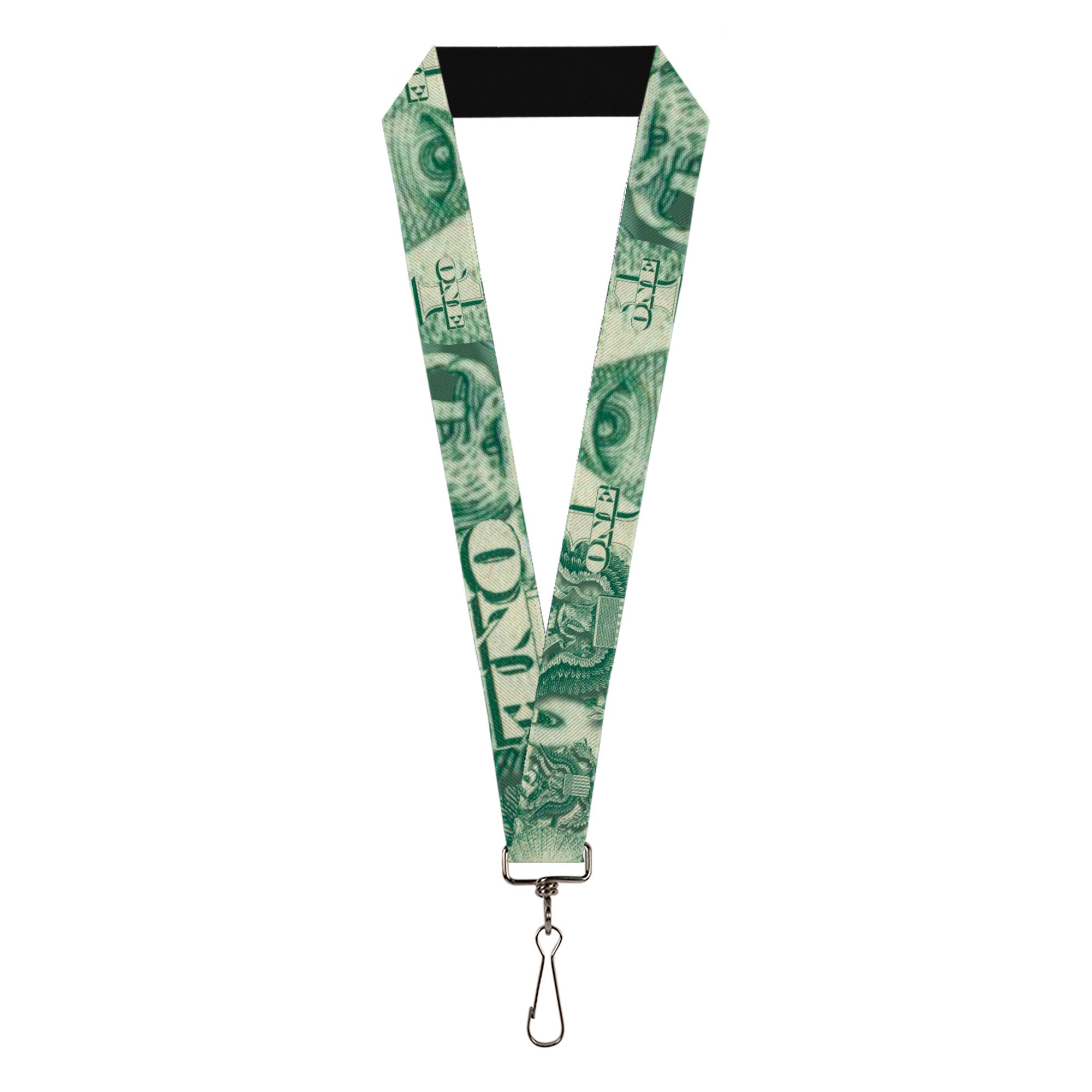 Lanyard - 1.0" - One Dollar Bill Eye of Providence Bald Eagle CLOSE-UP Lanyards Buckle-Down