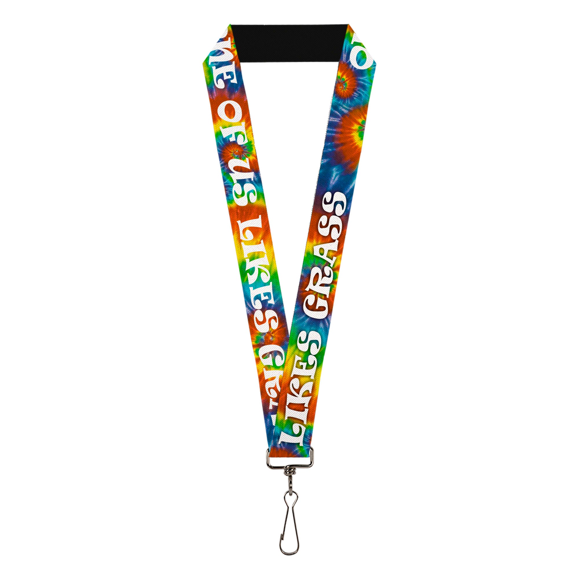 Buckle-Down Lanyard - ONE OF US LIKES GRASS/Tie Dye Multi Color/White Lanyards Buckle-Down