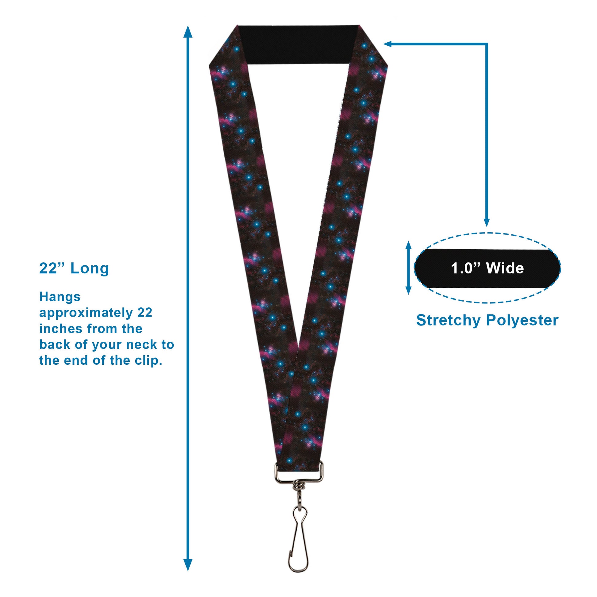 Lanyard - 1.0" - Orion's Belt Constellation Lanyards Buckle-Down