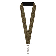 Lanyard - 1.0" - Peace Brown Olive Lanyards Buckle-Down