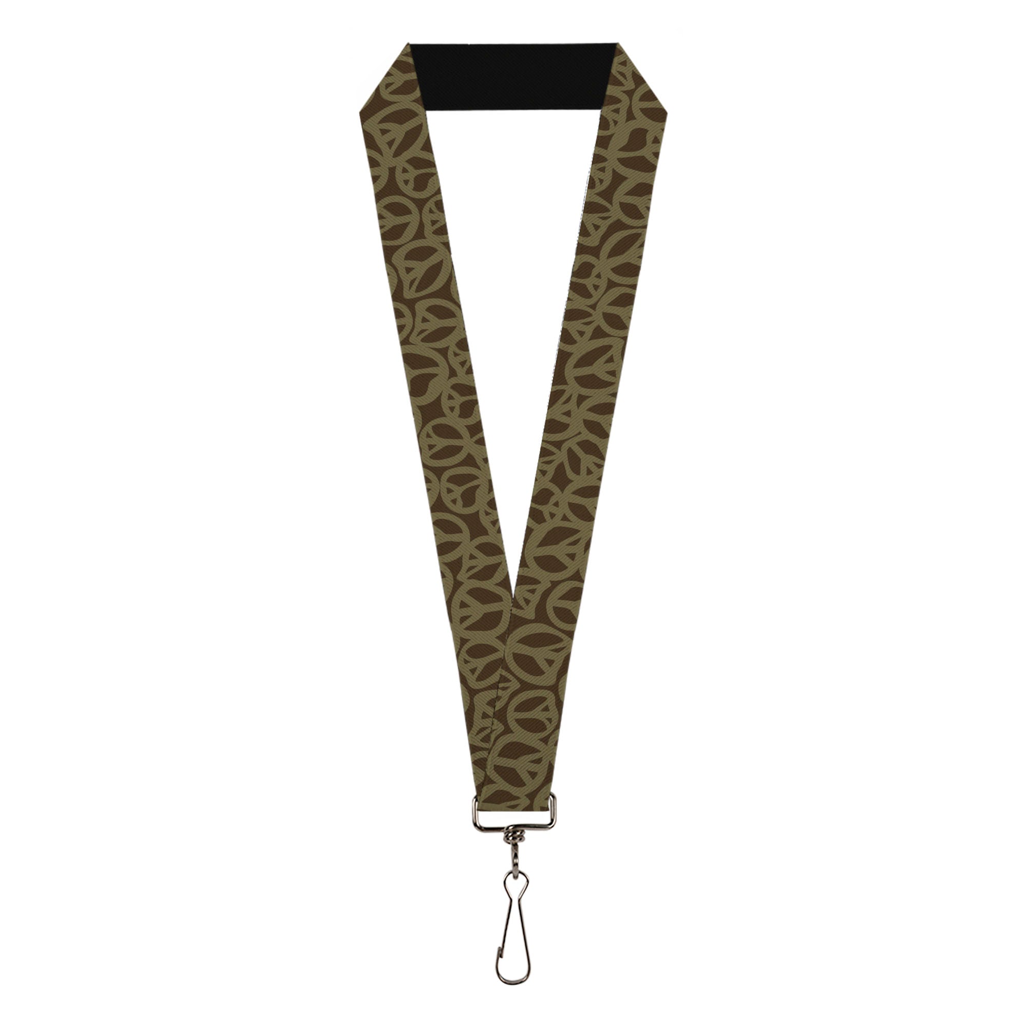 Lanyard - 1.0" - Peace Brown Olive Lanyards Buckle-Down