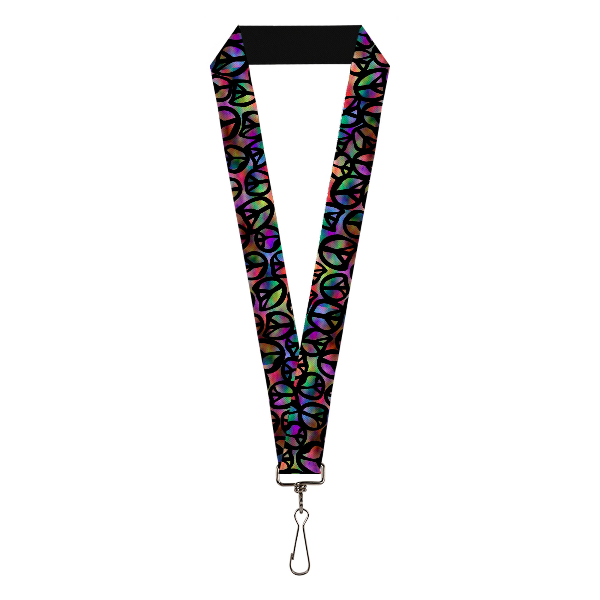 Lanyard - 1.0" - Peace Psychedelic Lanyards Buckle-Down