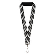 Lanyard - 1.0" - Paw Print Black White Lanyards Buckle-Down