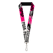 Lanyard - 1.0" - Punk Princess w Zippers & Skulls Lanyards Buckle-Down