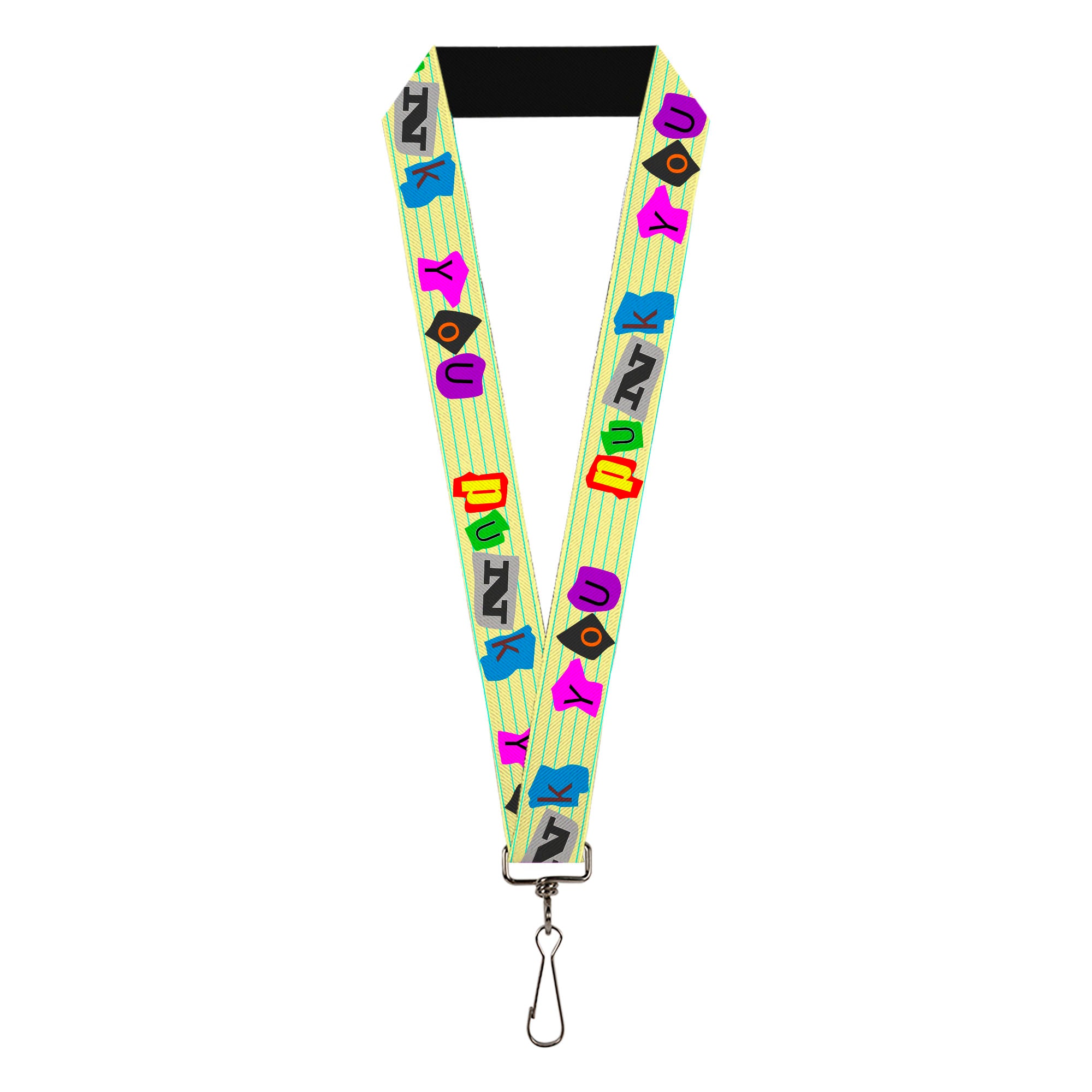 Lanyard - 1.0" - Punk You Legal Pad Full Color Lanyards Buckle-Down