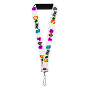 Lanyard - 1.0" - Punk You White Full Color Lanyards Buckle-Down