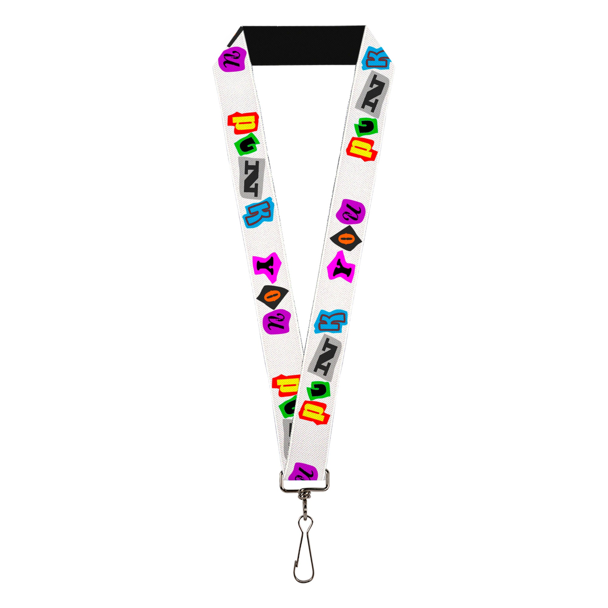 Lanyard - 1.0" - Punk You White Full Color Lanyards Buckle-Down