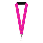 Lanyard - 1.0" - Rotating Squares Pink Purple Lanyards Buckle-Down