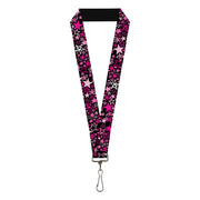 Lanyard - 1.0" - Stargazer Black Pink Lanyards Buckle-Down
