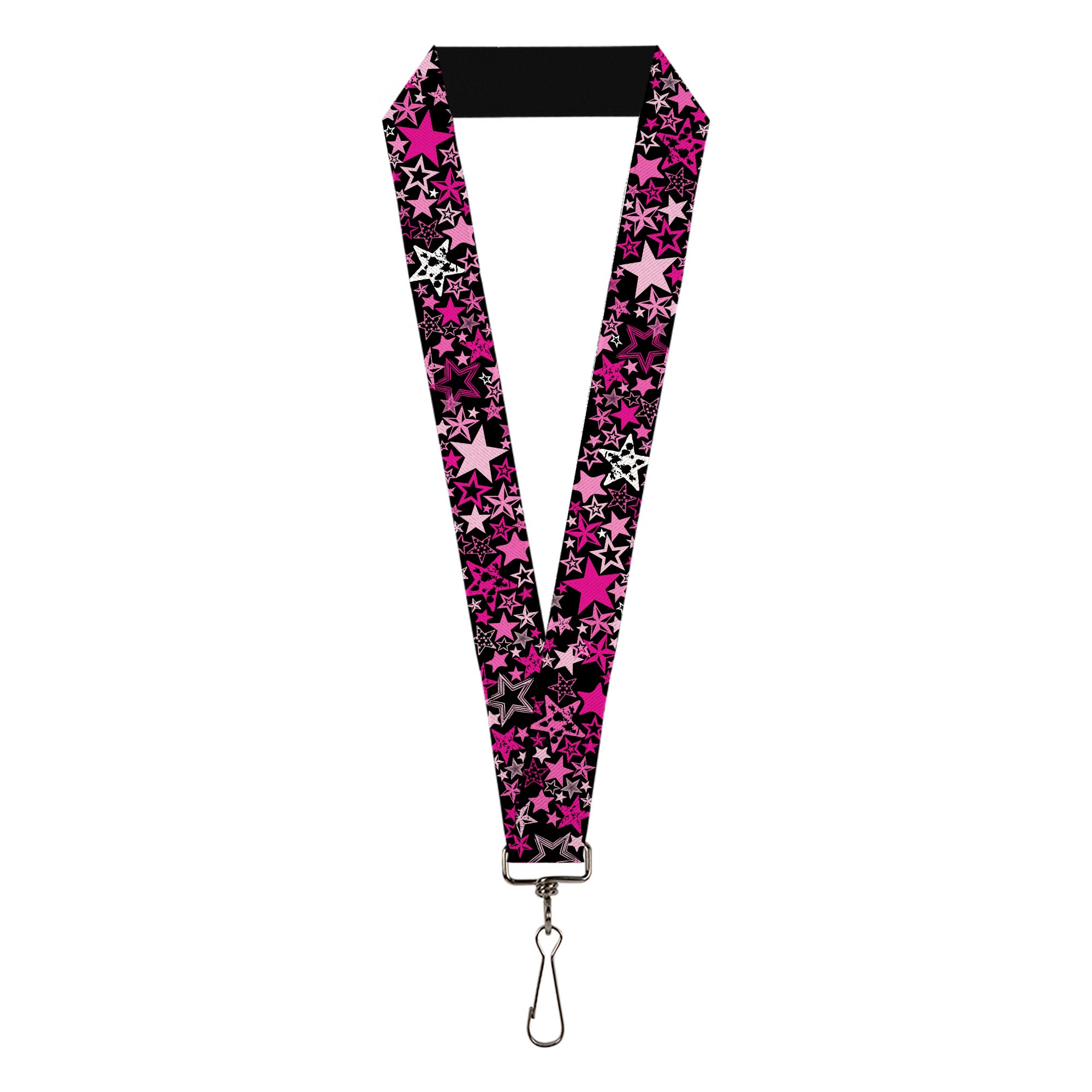 Lanyard - 1.0" - Stargazer Black Pink Lanyards Buckle-Down