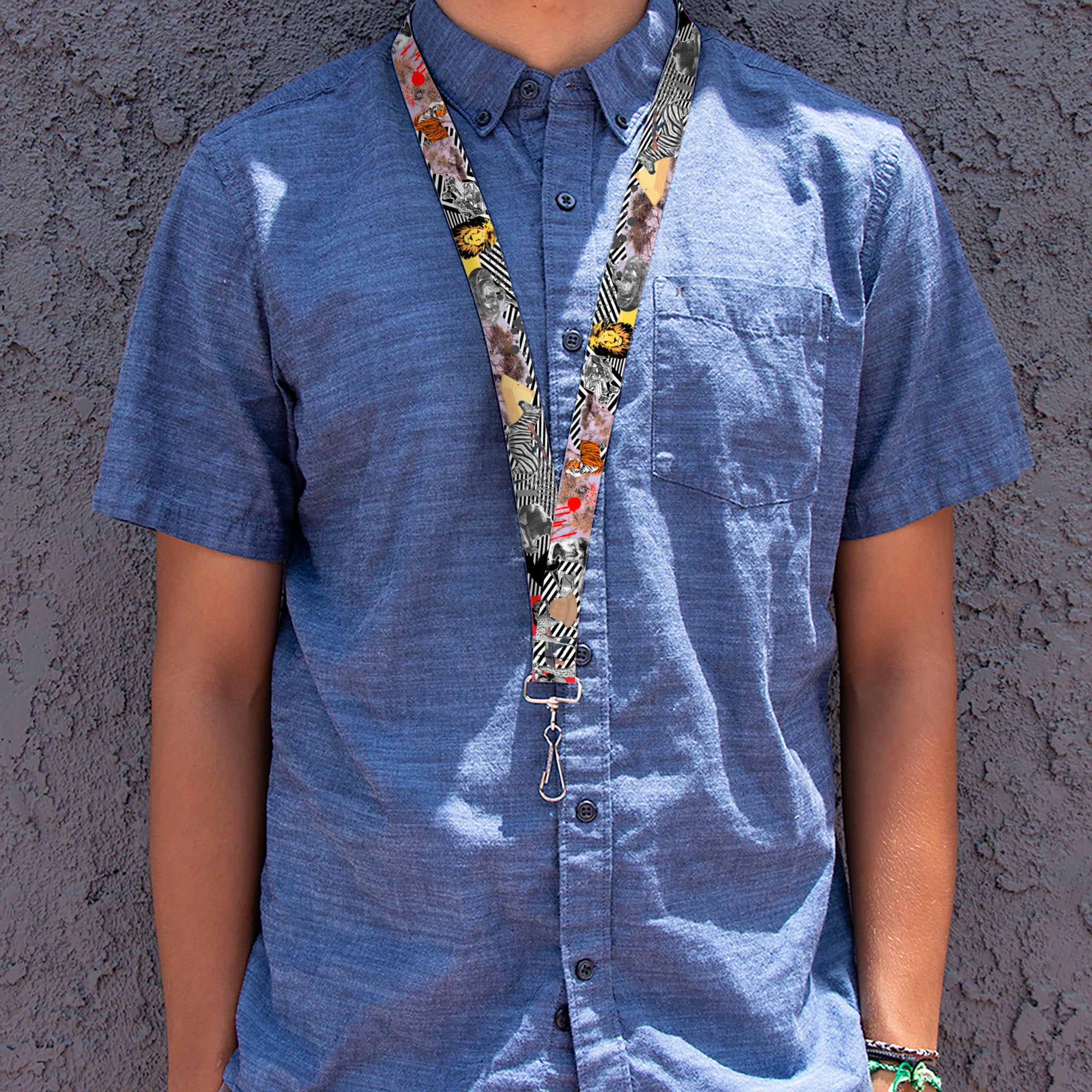 Lanyard - 1.0" - Safari Lanyards Buckle-Down