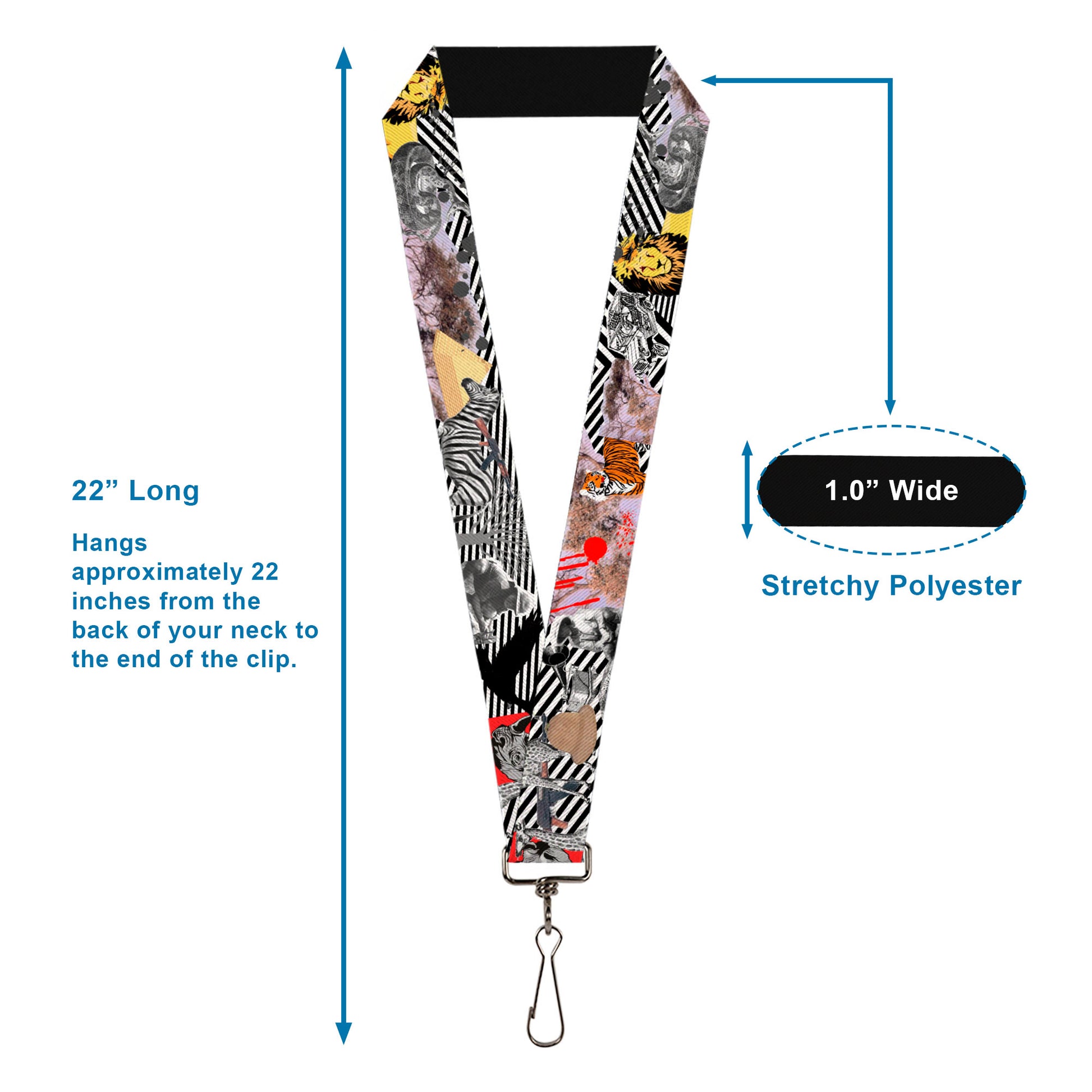 Lanyard - 1.0" - Safari Lanyards Buckle-Down