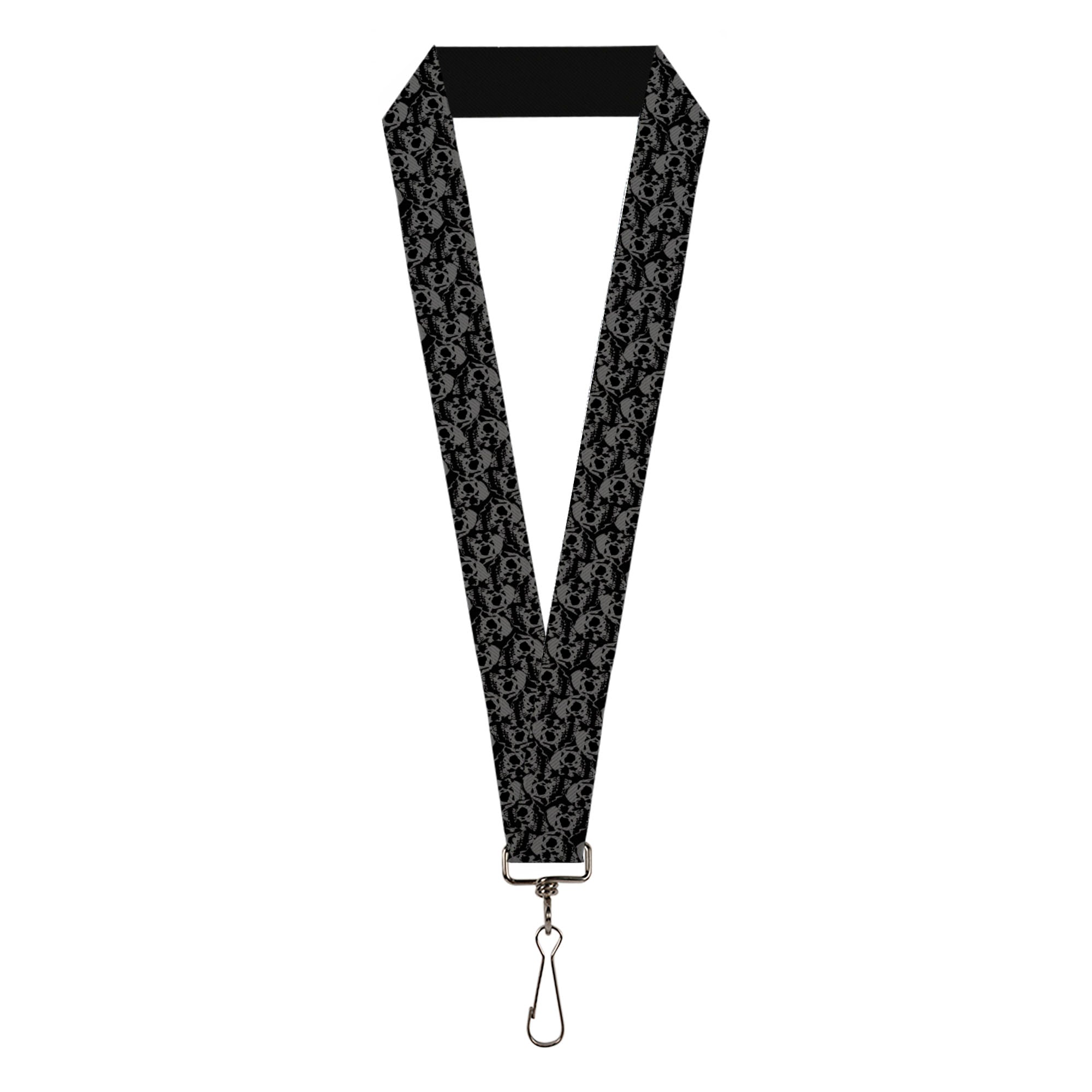 Lanyard - 1.0" - Skull Yard Black Gray Lanyards Buckle-Down