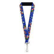 Lanyard - 1.0" - Santa & Reindeers Lanyards Buckle-Down