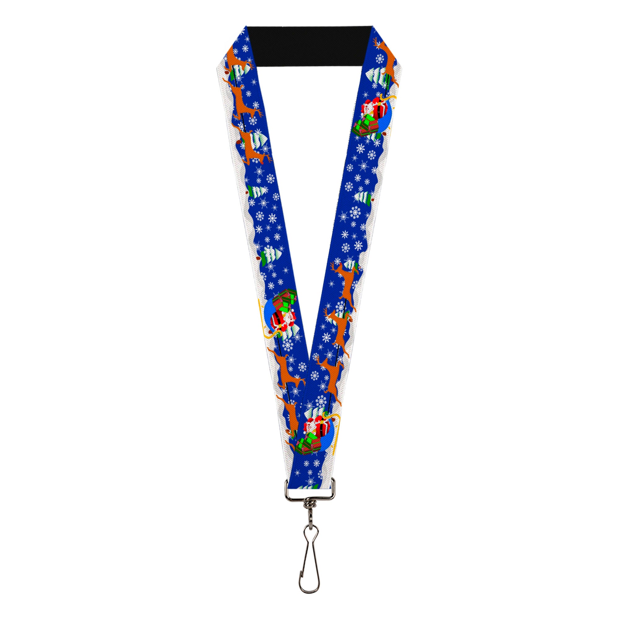 Lanyard - 1.0" - Santa & Reindeers Lanyards Buckle-Down