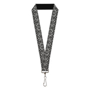Lanyard - 1.0" - Sleeve Skulls Black Gray Lanyards Buckle-Down