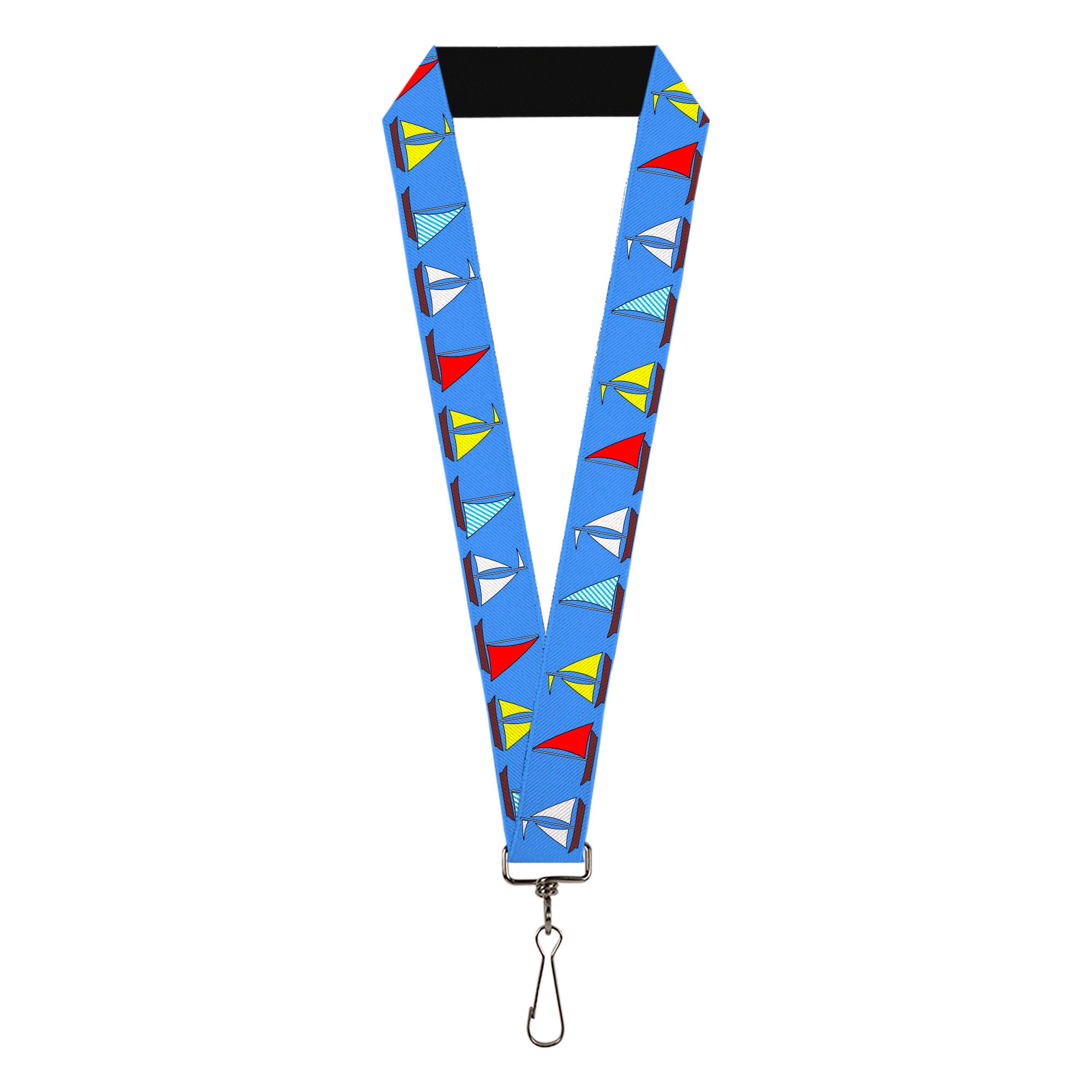 Lanyard - 1.0" - Sailboats Blue Lanyards Buckle-Down
