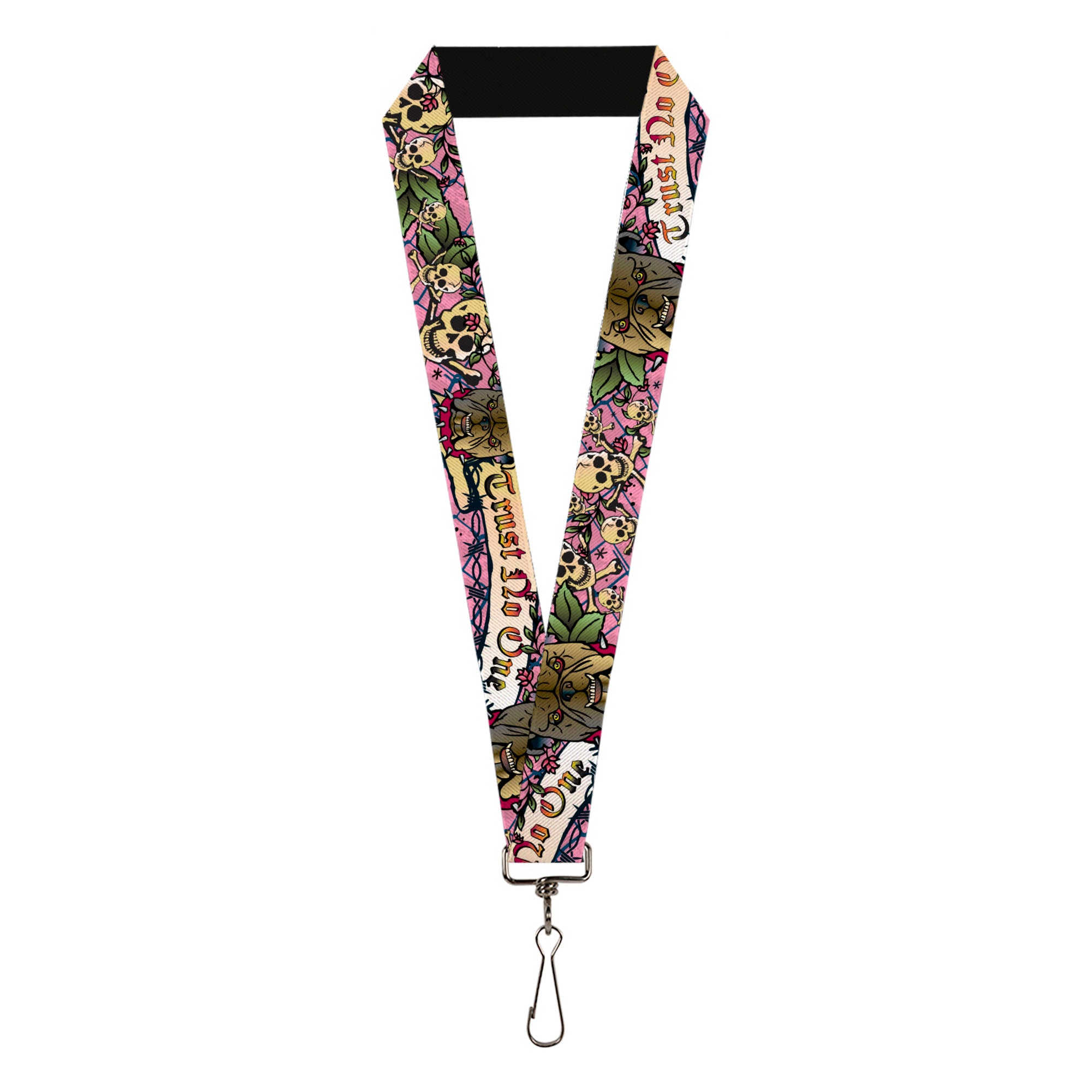 Lanyard - 1.0" - Trust No One Pink Lanyards Buckle-Down