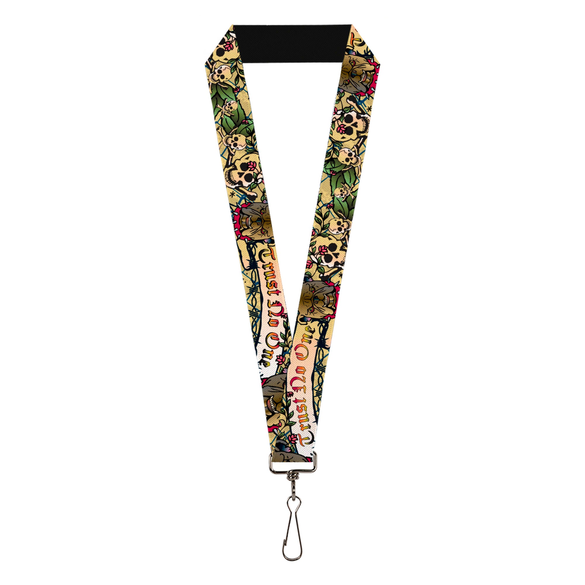Lanyard - 1.0" - Trust No One Tan Lanyards Buckle-Down