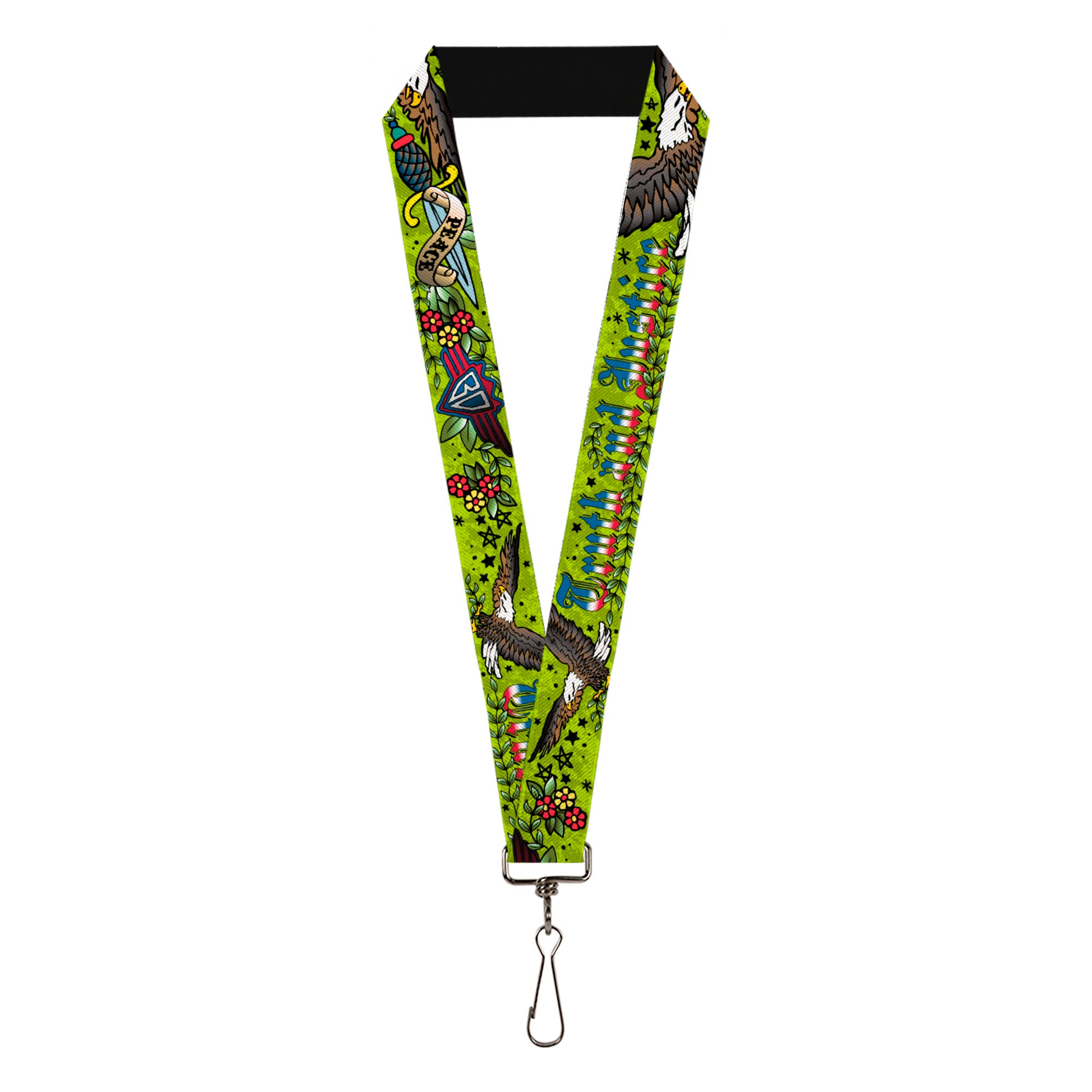 Lanyard - 1.0" - Truth and Justice Green Lanyards Buckle-Down
