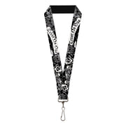 Lanyard - 1.0" - Trust No One Black White Lanyards Buckle-Down
