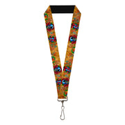 Lanyard - 1.0" - Tattoo Johnny-Candles & Skulls Lanyards Tattoo Johnny