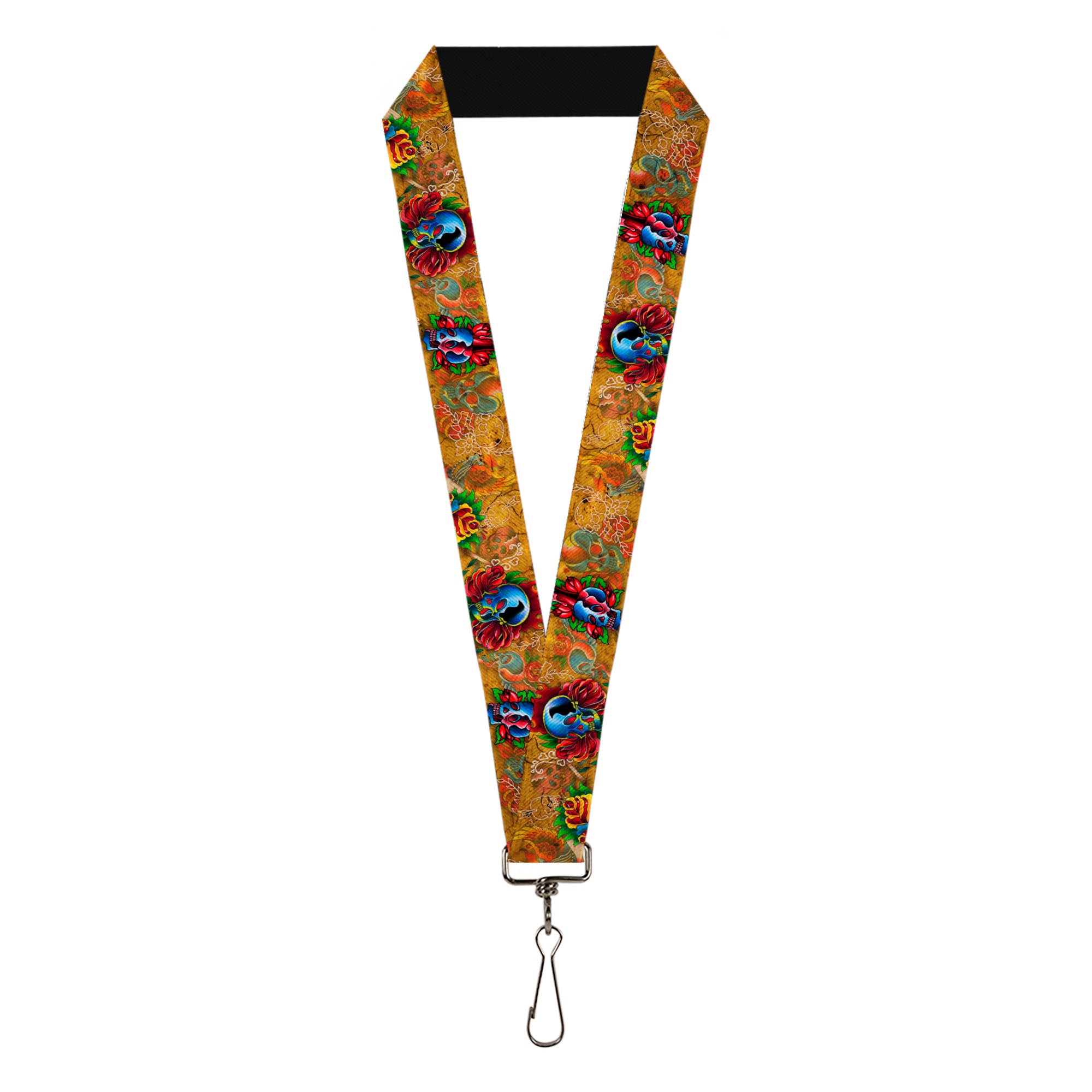 Lanyard - 1.0" - Tattoo Johnny-Candles & Skulls Lanyards Tattoo Johnny
