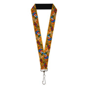 Lanyard - 1.0" - Tattoo Johnny-Hearts & Roses Lanyards Tattoo Johnny