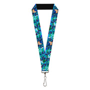 Lanyard - 1.0" - Tattoo Johnny-Blue Hair Lanyards Tattoo Johnny