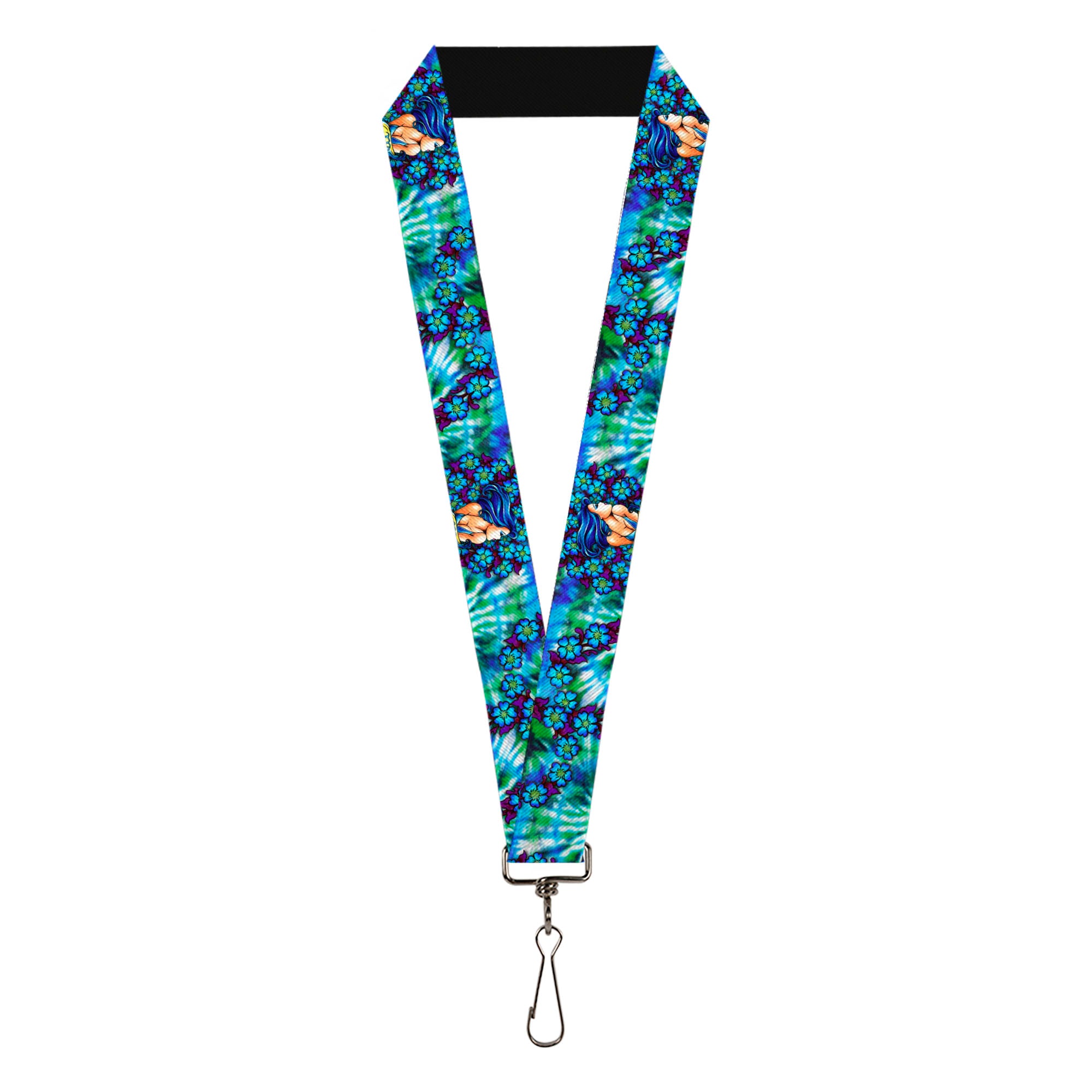 Lanyard - 1.0" - Tattoo Johnny-Blue Hair Lanyards Tattoo Johnny