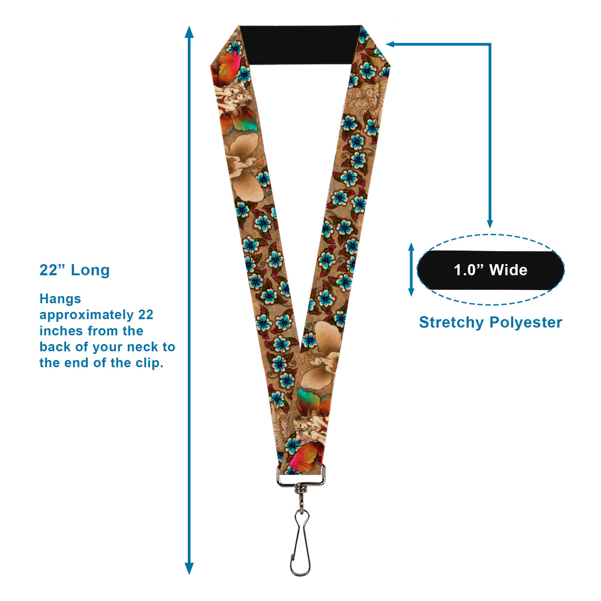 Lanyard - 1.0" - Tattoo Johnny-Fairies Lanyards Tattoo Johnny