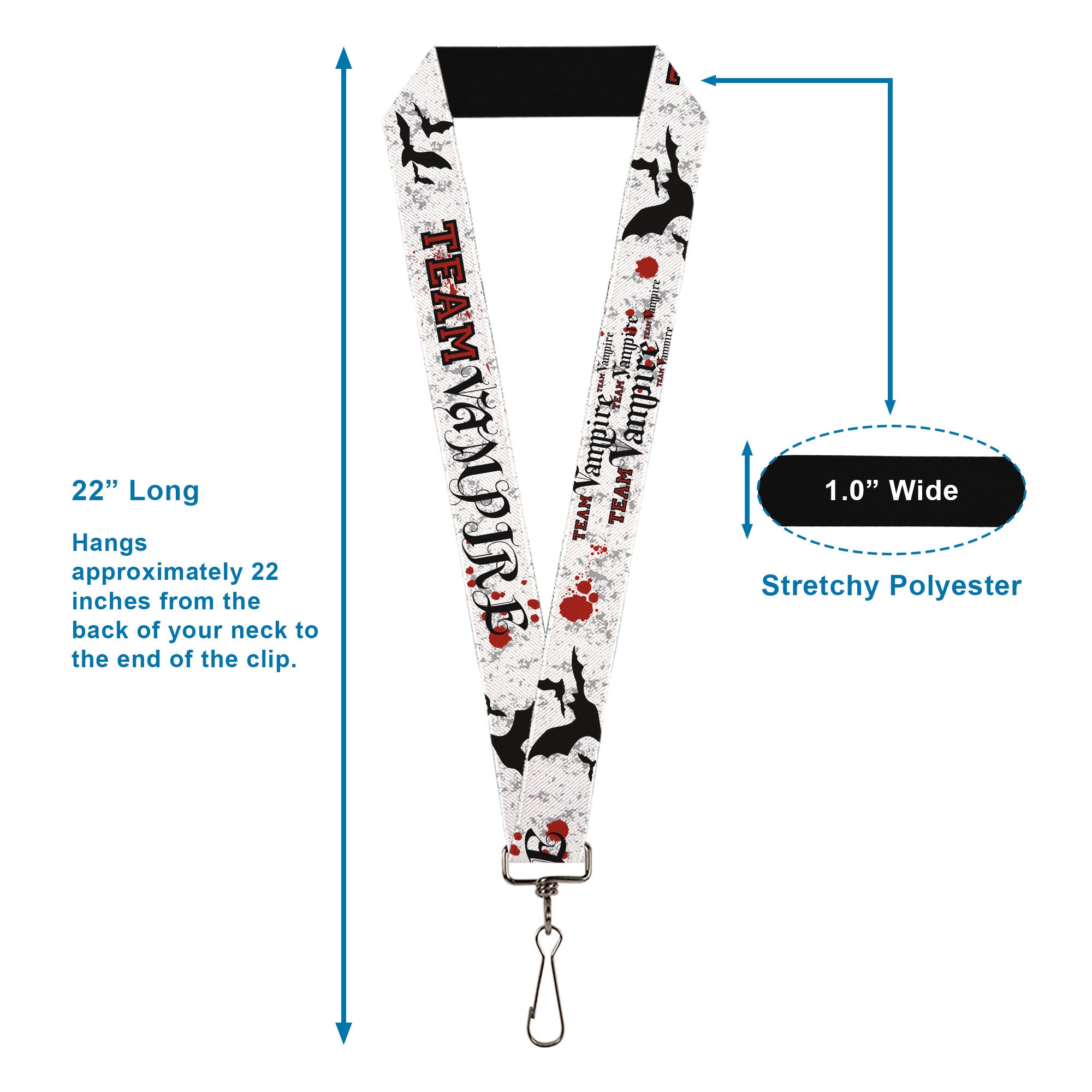 Lanyard - 1.0" - Team Vampire Lanyards Buckle-Down