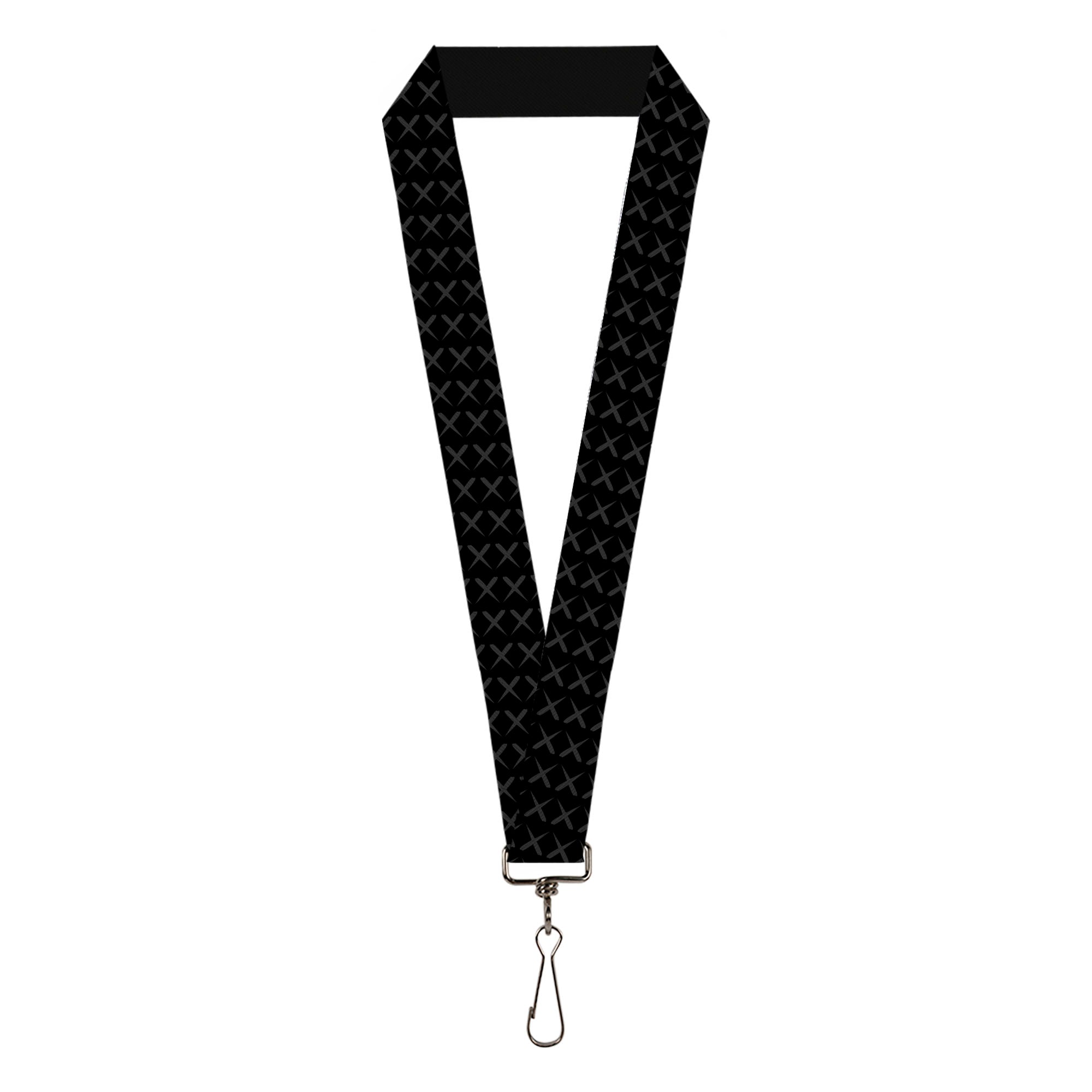 Lanyard - 1.0" - Tread Plate Black Gray Lanyards Buckle-Down