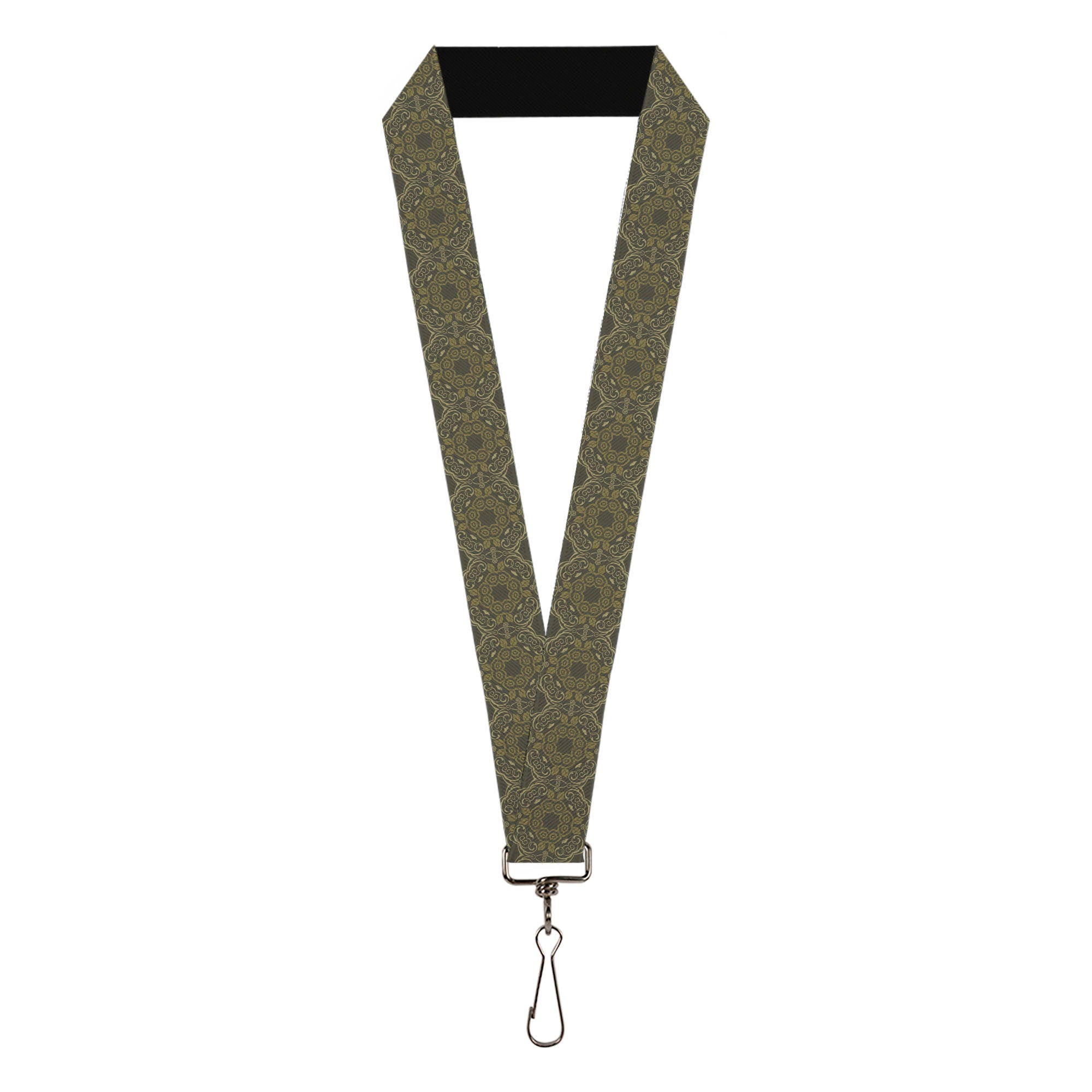 Lanyard - 1.0" - Tapestry Charcoal Olive Lanyards Buckle-Down